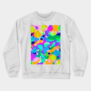 Abstract colorful floral pattern Crewneck Sweatshirt